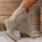 Fashion Glam | Elegant Cowboy Ladies Ankle Boots