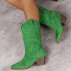 Fashion Glam | Elegant Cowboy Ladies Ankle Boots