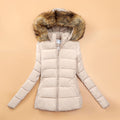 Fashion Glam | Winter jacket with faux fur collar for women