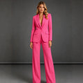 Women Elegant Suit with Wide Leg