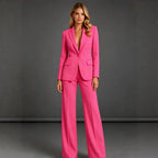 Women Elegant Suit with Wide Leg