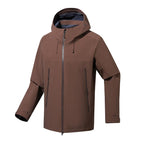 Men's water- and windproof softshell outdoor jacket with adjustable hood Fashion Glam