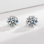 Ladies earrings with sparkling zirconia in elegant wreath design Fashion Glam