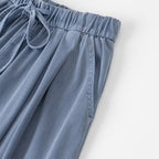 Women Wide Palazzo Pants with High Elastic Band, Drawstring and Side Pockets Fashion Glam