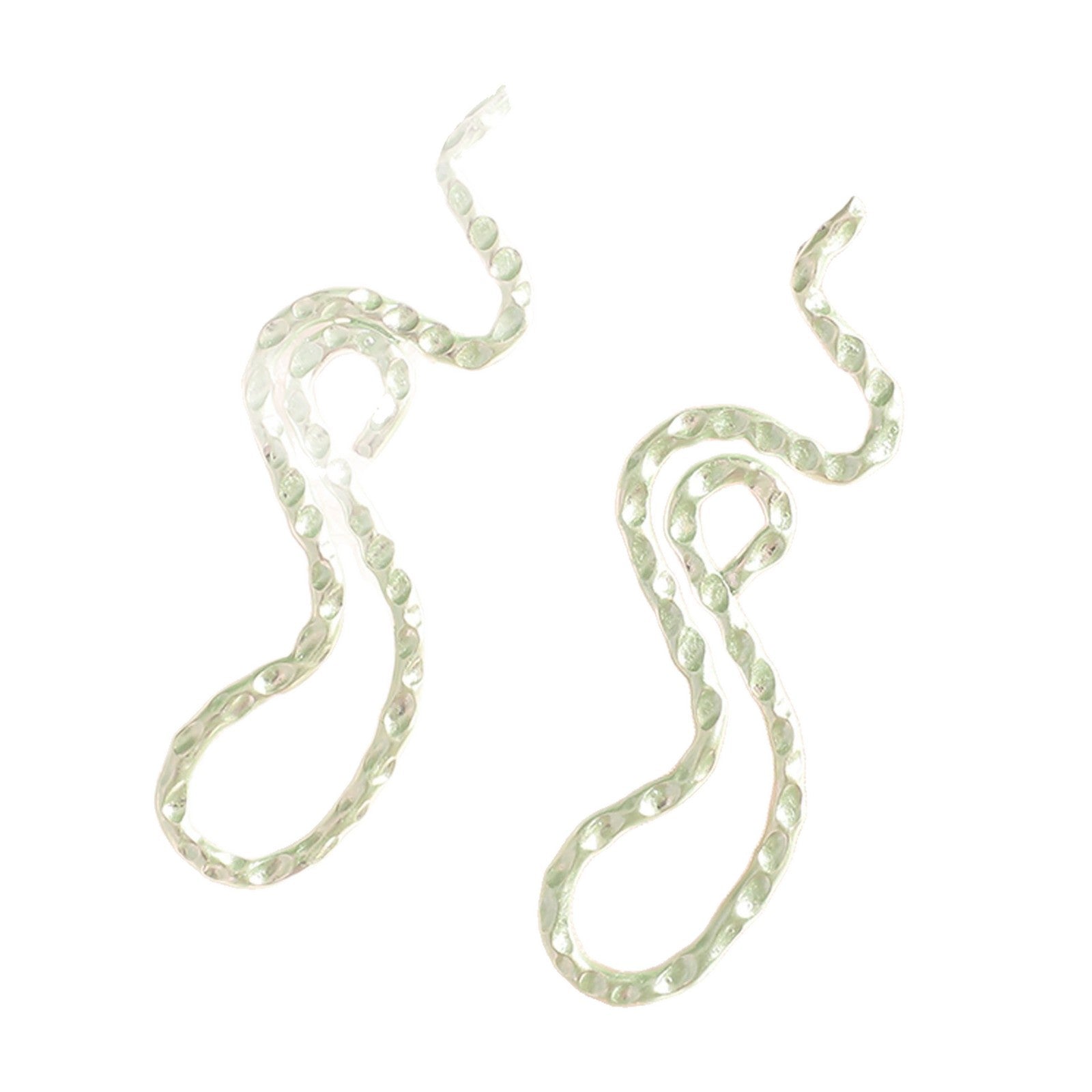 Ladies earrings in elegant wave pattern Fashion Glam