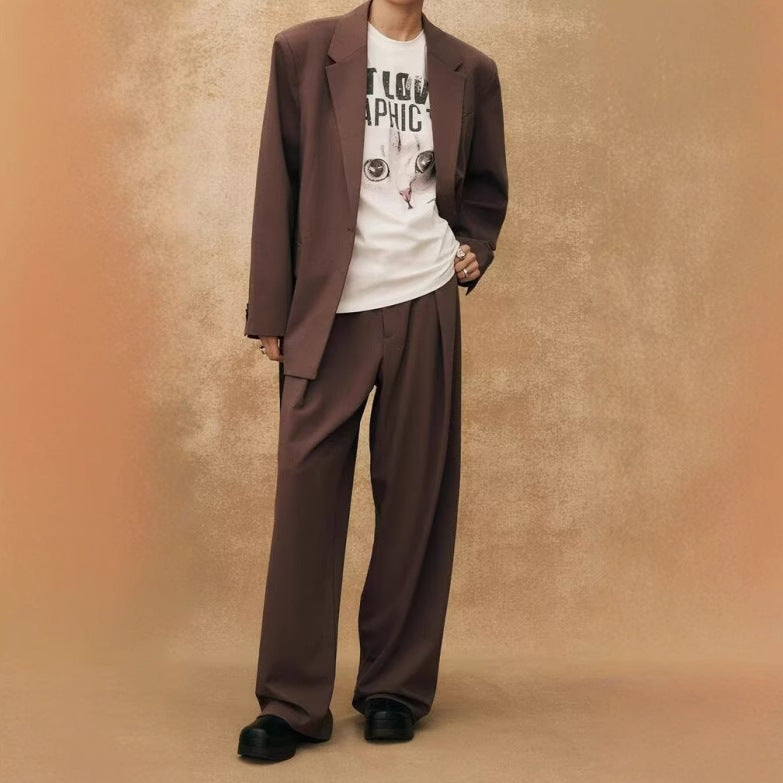 Women's High-Waisted Palazzo Pants with Front Tucks and Wide Leg Fashion Glam