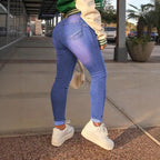 Women High-waisted, figure-shaping super stretch skinny jeans with ankle-length fit Fashion Glam