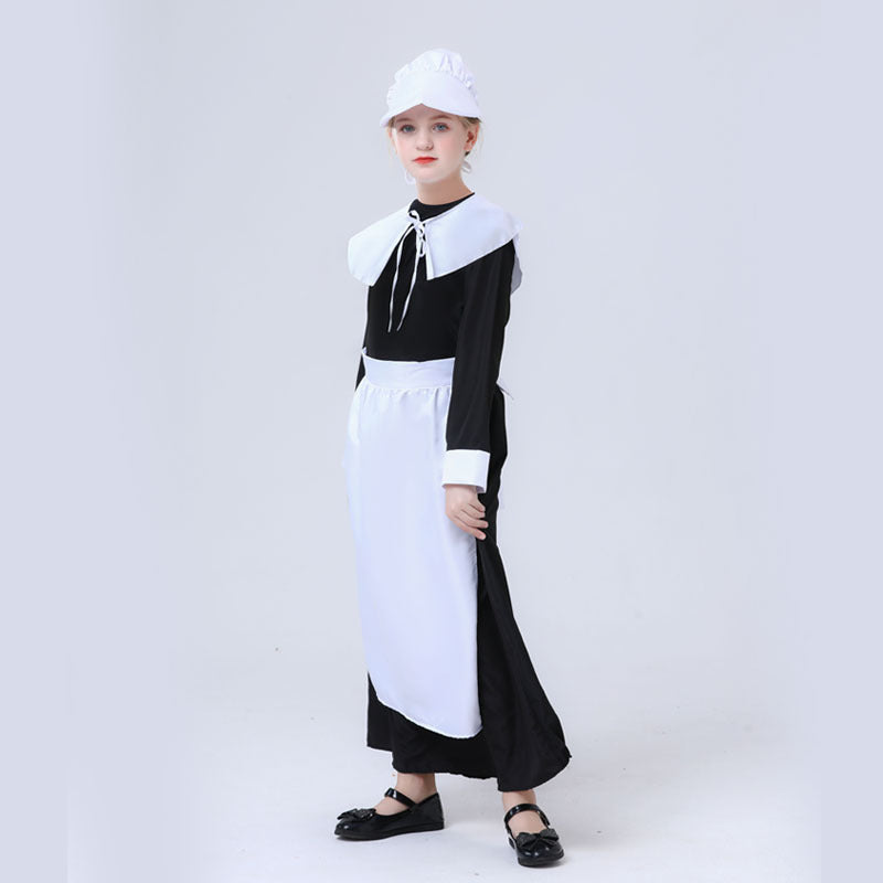 Girl nostalgic maid costume Fashion Glam