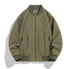 Men's Lightweight Windproof Bomber Jacket with Zipper, Ribbed Cuffs and Concealed Side Pockets Fashion Glam