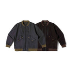 Unisex Oversize-Utilitarian Bomber Jacket with Flap Pockets, Vertical Zippers, and Ribbed Finishes Fashion Glam