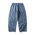 Unisex Wide-Cut Cargo Pants with Elastic Waistband, Drawstring and Utility Pockets Fashion Glam
