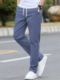 Men's sporty leisure pants with elastic waistband and modern side pockets Fashion Glam