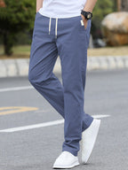 Men's sporty leisure pants with elastic waistband and modern side pockets Fashion Glam