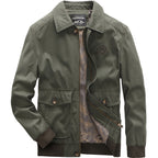 Men's lightweight field bomber jacket with stand-up collar and flap pockets Fashion Glam