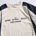 Unisex Loose-Fit Retro Sporty Long Sleeve Shirt with Contrast Panels and Drawstring Hem Fashion Glam