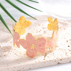 Ladies' bangle with floral motifs Fashion Glam