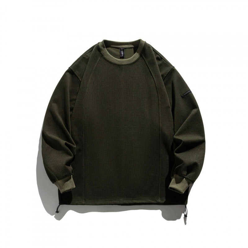 Unisex Structured Oversize Sweatshirt with Drawstring Hem and Raglan Sleeves Fashion Glam