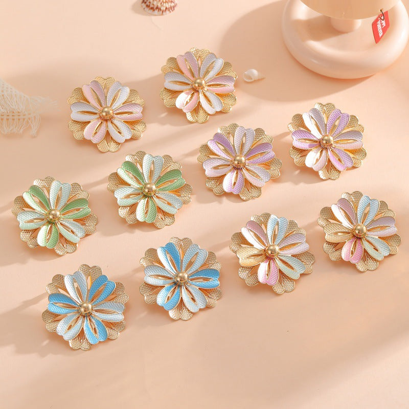 Ladies Hair Clips with Artistic Flower Design Fashion Glam