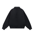 Unisex Zip Sweat Jacket with Patch Chest Flaps and Ribbed Hem Fashion Glam