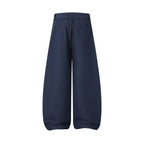 Ladies balloon pants with wide leg, high waistband and tie belt Fashion Glam