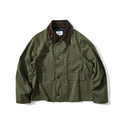 Men's Short Cut Utility Field Jacket with Cord Collar and D-Ring Details Fashion Glam