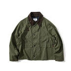 Men's Short Cut Utility Field Jacket with Cord Collar and D-Ring Details Fashion Glam