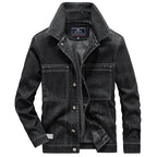 Men's Robust Denim Worker Jacket with Mesh Lining Fashion Glam