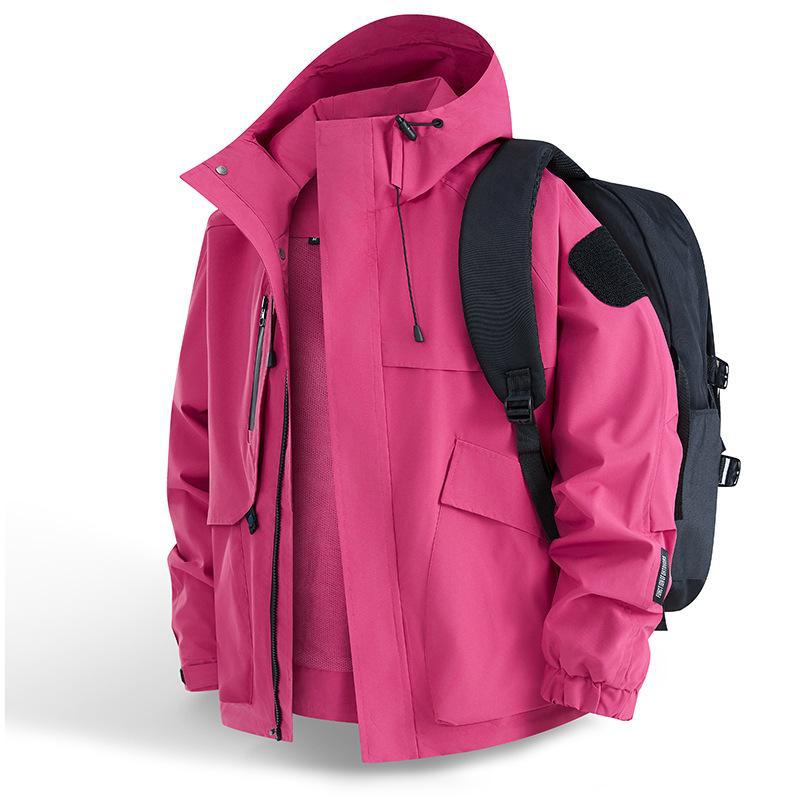 Men's Urban Weather-Resistant Hooded Parka with Multifunctional Pockets and Mesh Lining Fashion Glam
