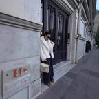 Women's Short Teddy Faux Fur Jacket with Boxy Silhouette and Oversized Lapel Collar Fashion Glam