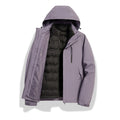 Women's 2-in-1 waterproof winter jacket with removable down inner vest Fashion Glam