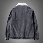 Men's cord jacket with sherpa lining, shirt collar and pocket detail Fashion Glam