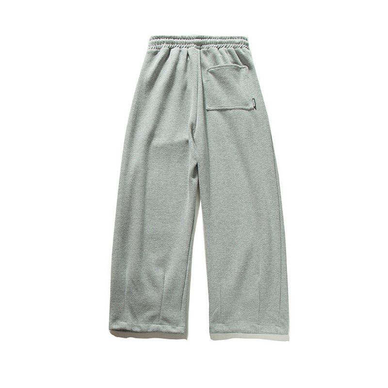 Unisex Wide Jogging Pants with Pleats, Elastic Drawstring and Side Pockets Fashion Glam