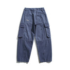 Men's Baggy Utility Cargo Pants with flap pockets, distressed look and loose silhouette Fashion Glam