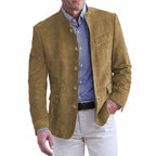Men's elegant and fashionable suit jacket made of high-quality leather Fashion Glam