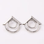Women's Hanging Earrings with Elegant, Curved Ring Design Fashion Glam