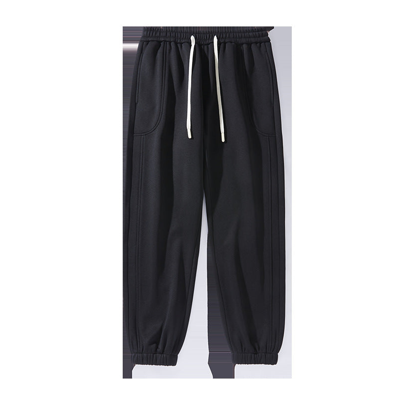 Men Comfortable Athletic Jogging Pants with Drawstring and Elastic Ankle Cuffs Fashion Glam