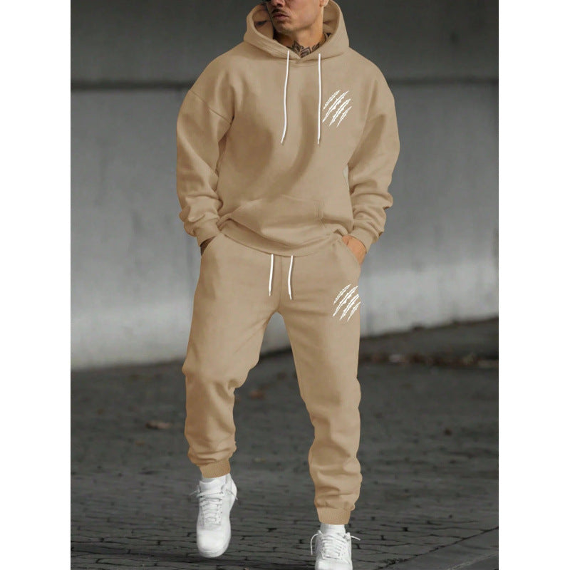 Men's tracksuit with modern graphic design and practical pockets Fashion Glam