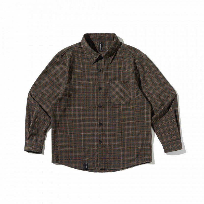 Unisex Boxy Checkered Overshirt made of Cotton Blend with Chest Pocket Fashion Glam