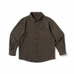 Unisex Boxy Checkered Overshirt made of Cotton Blend with Chest Pocket Fashion Glam