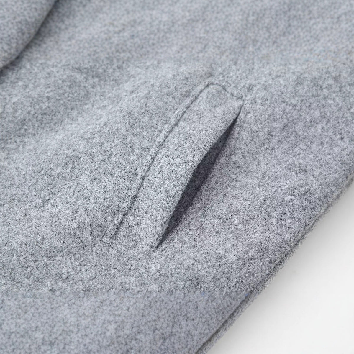 Women's Boxy Double-Breasted Short Coat made of Wool Blend with Stand-Up Collar Fashion Glam