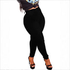 Ladies high-rise shaping skinny jeans with slimming waistband Fashion Glam