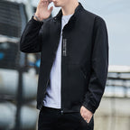 Men's Lightweight Urban Tech Blouson with Nanocoating, Stand Collar and Concealed Zipper Pockets Fashion Glam