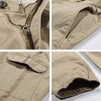 Men's Cargo Jogger Pants with Elastic Waistband, Knee Insert and Multiple Pockets Fashion Glam