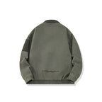 Men's canvas bomber jacket in vintage look with raglan sleeves and elastic hem Fashion Glam