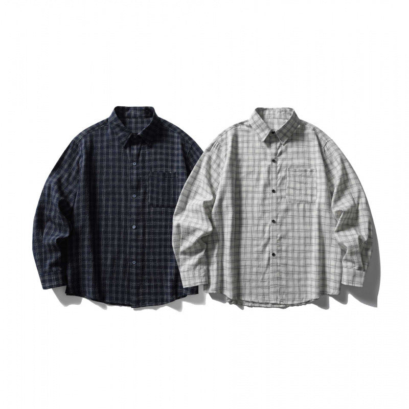 Unisex Oversize-Casual Check Shirt made of soft flannel with patch chest pocket Fashion Glam