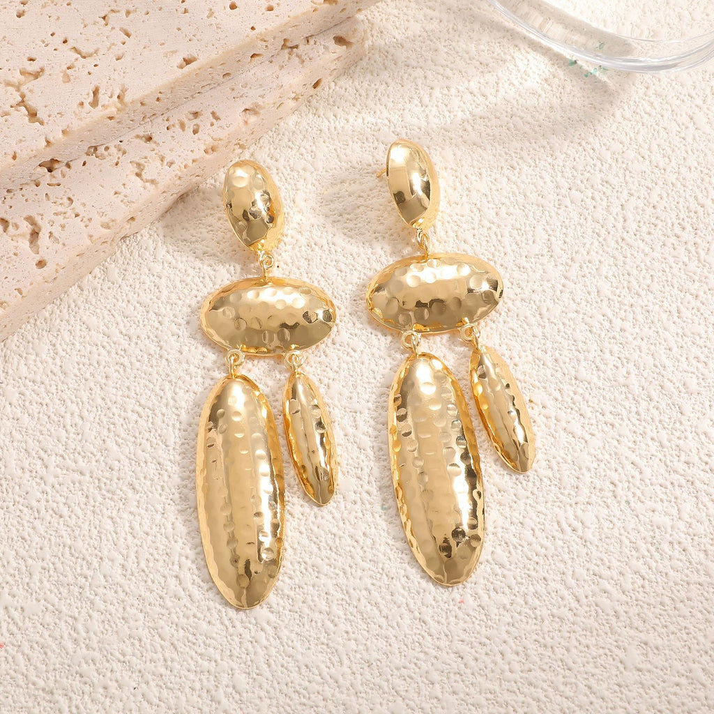 Women Hanging Earrings with artistic, three-dimensional design Fashion Glam
