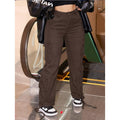 Ladies Utility Cargo Chino with multiple flap pockets and drawstring hem Fashion Glam