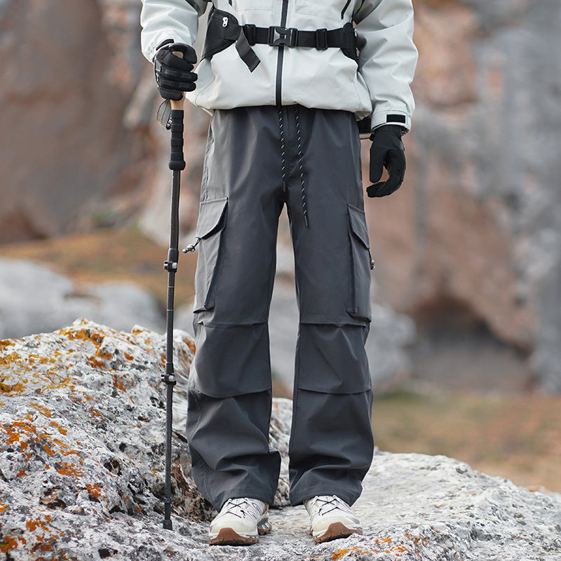 Men's Technical Outdoor Cargo Pants with Water-Repellent Stretch and Reinforced Knees Fashion Glam
