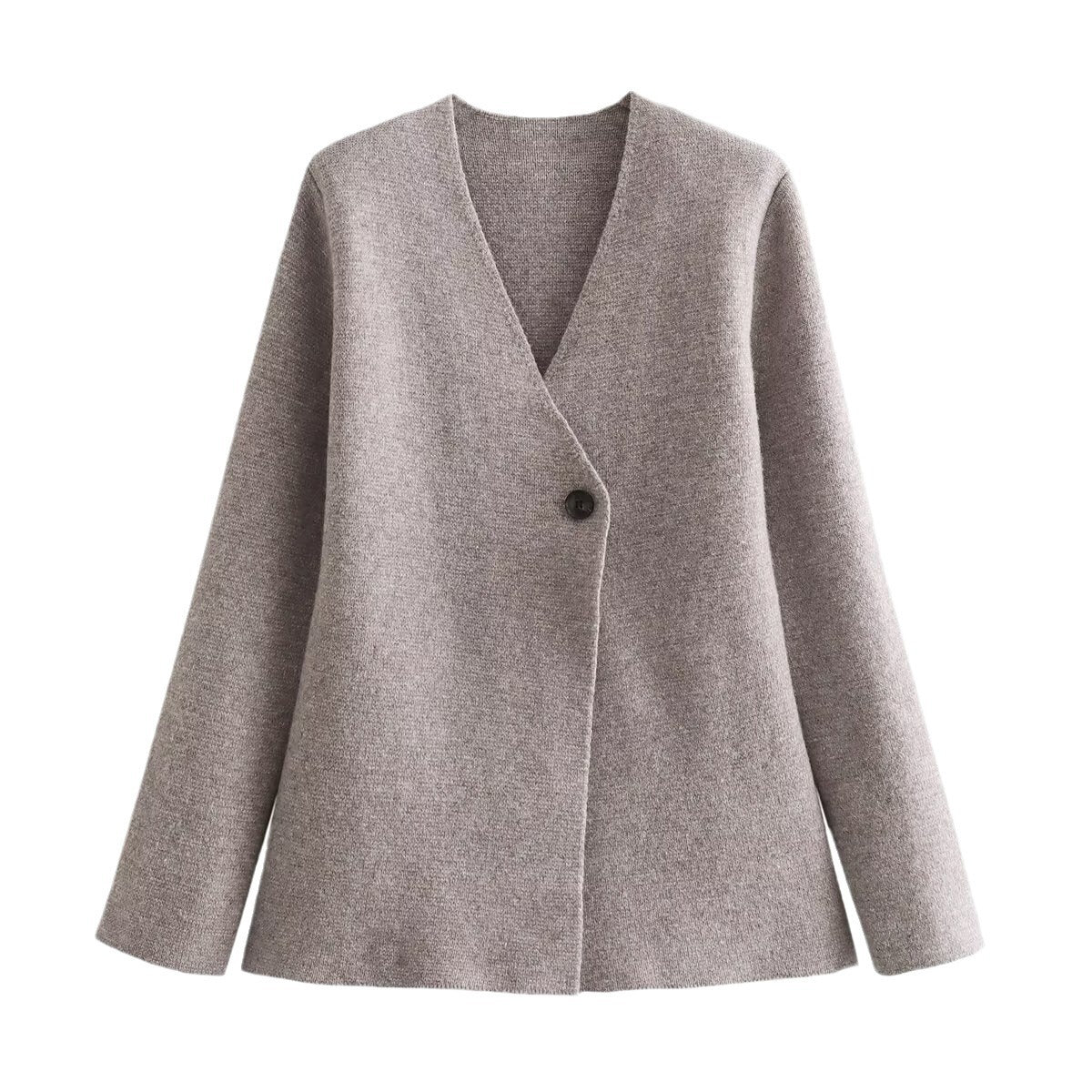 Women's fitted tailored blazer with peplum hem and single-button placket Fashion Glam