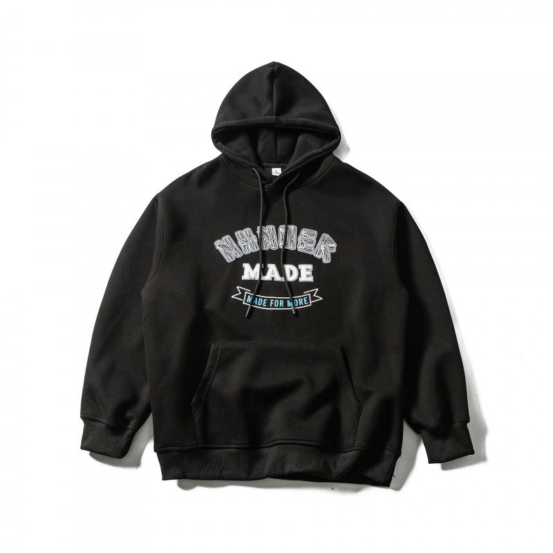 Unisex Oversized Hoodie with Kangaroo Pocket and Logo Print Fashion Glam